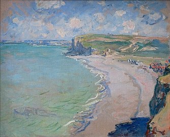 Monet Claude, The Beach at Pourville, 1882.jpg
