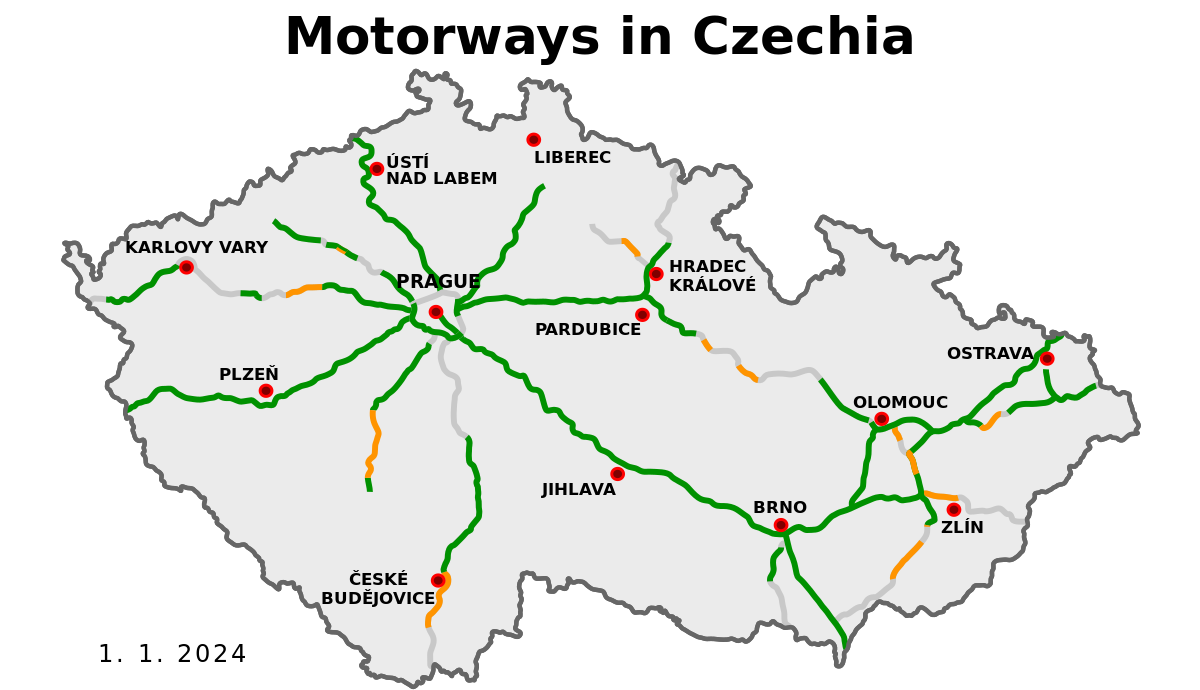 Liste Der Autobahnen In Tschechien Wikipedia