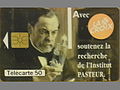 Musée Pasteur à Dole, France. Télécarte.