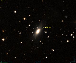 <span class="mw-page-title-main">NGC 605</span> Galaxy in the constellation Andromeda