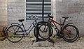 * Nomination Three bicycles parked in front of Musée L in Louvain-la-Neuve This image is part of the Natural Image Noise Dataset --Trougnouf 09:48, 21 October 2018 (UTC) * Promotion Good quality--Armenak Margarian 17:34, 21 October 2018 (UTC)