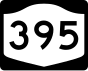 Marcador de la ruta 395 del estado de Nueva York