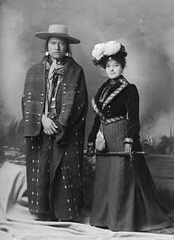 Native Americans from Southeastern Idaho, Lemhi. Chief. Tindoor - NARA - 519297.jpg