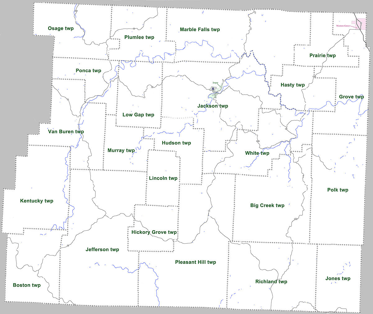 File Newton County Arkansas 2010 Township Map Large Jpg Wikipedia