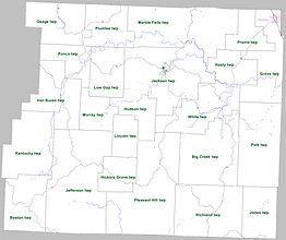 Kaart van Newton County