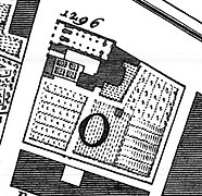 Il complesso nella Nuova Topografia di Roma di Giovanni Battista Nolli (1748)