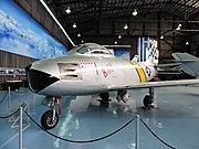 North American F-86 Sabre jet fighter - Αεριωθούμενο μαχητικό αεροσκάφος (26964675541).jpg