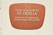 Deutsch: Pfarrkirche St. Odilia in Döllbach