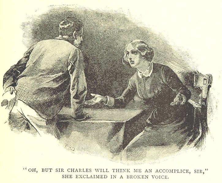 File:Oh but sir charles will think me an accomplice sir-illustration by wh overend for a strange elopement by w clarke russell.jpg