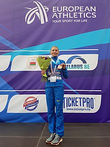 Olga Kotovska at european athletics competition.jpg