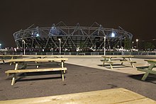 Le Stade olympique la nuit