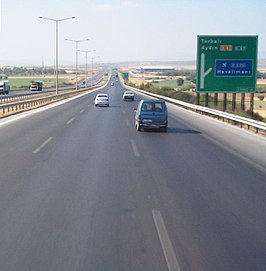 De E87 in de buurt van Izmir