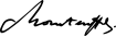 Signature du baron de Manteuffel