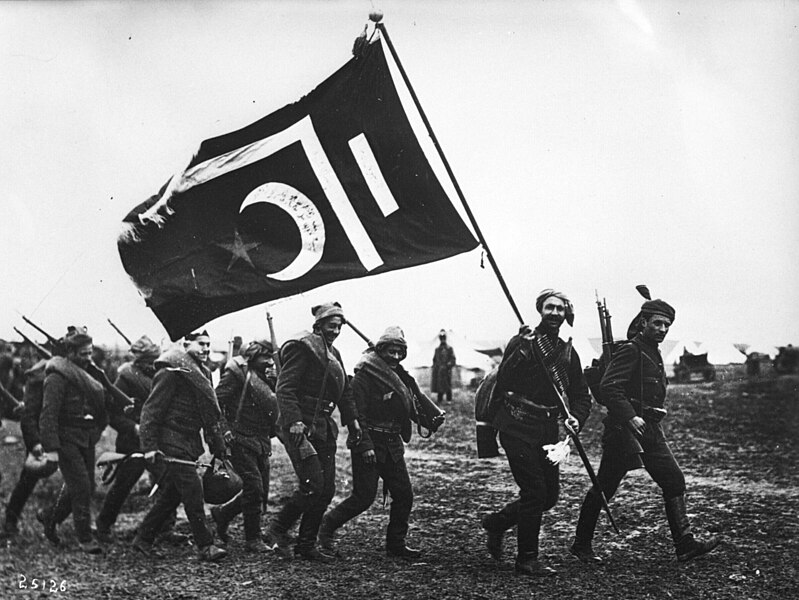 File:Ottoman troops with flag.jpg