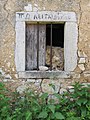 Window in an abandoned village on Korfu