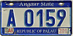 Palau license plate Angaur 2010.png