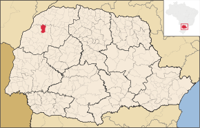 Kart over Douradina
