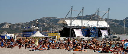 La Plage du Prado à Marseille.