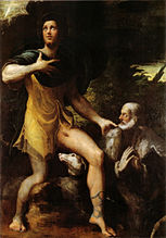 San Rocco e un donatore (1525), di Parmigianino, custodito nella Basilica di San Petronio a Bologna