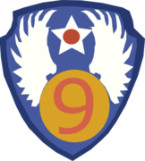 9th Air Force Moyen-Orient Afrique du Nord Europe