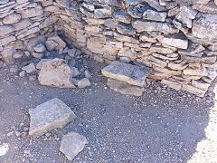 Another view of the ruins of a Hohokam house.