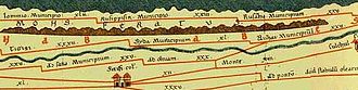 Detail of the Tabula Peutingeriana showing ancient Numidia Peutinger-Bida.jpg