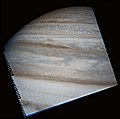 Close-up image of Jupiter by Pioneer 10 (Image A7)