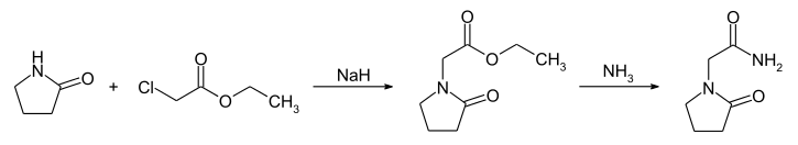 Piracetam synthesis01.svg