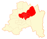 Розташування провінції на мапі регіону