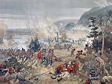 Painting depicting the death of Isaac Brock Push on, brave York volunteers(large).jpg