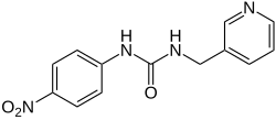 Strukturell formel av pyrinuron