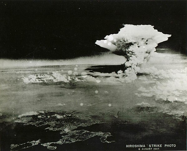 A firestorm after the bombing of Hiroshima