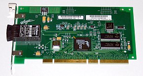 Fibre Channel host bus adapter (a 64-bit PCI-X card) QLA 2200F.jpg