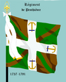 drapeau d’Ordonnance du régiment de Penthièvre de 1737 à 1791