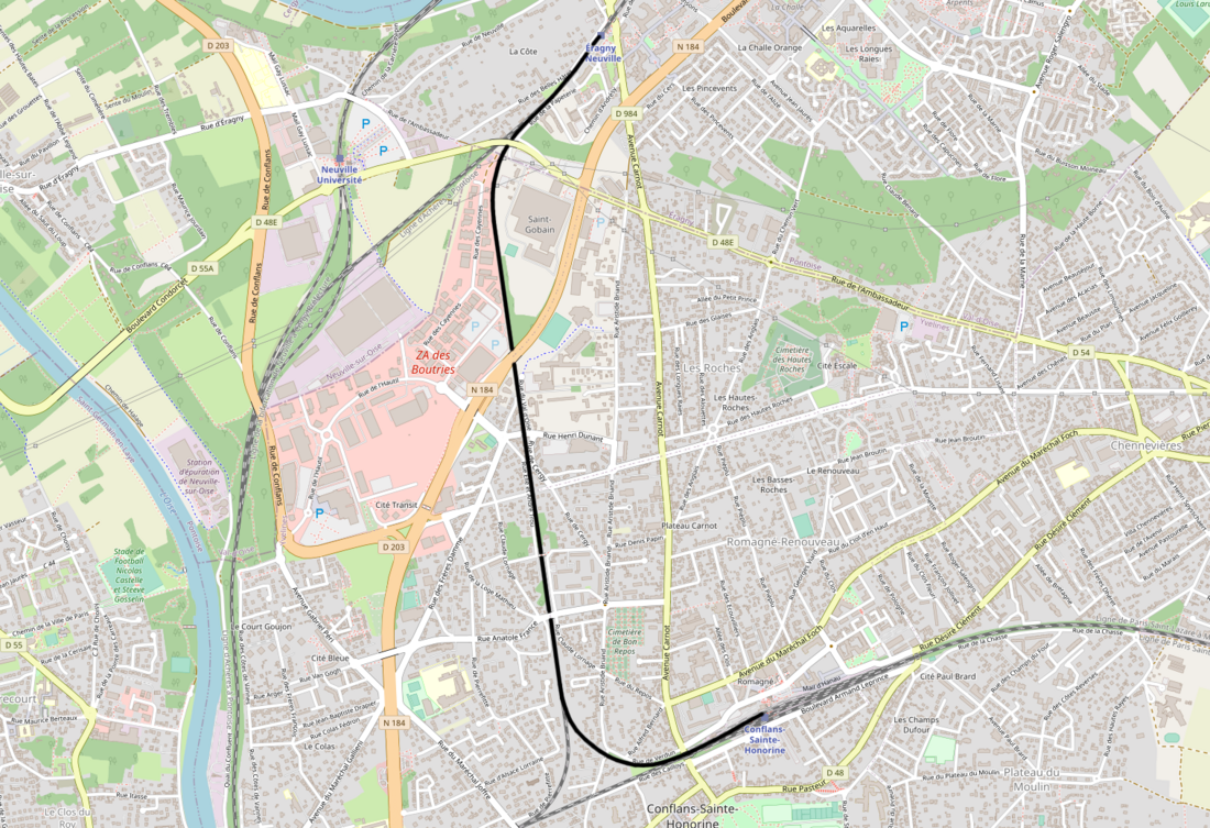 Spoorlijn Conflans-Sainte-Honorine - Éragny-Neuville