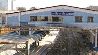 Ram Mandir railway station Station on Mumbai Suburban Railway