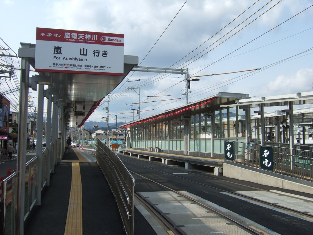 嵐電天神川駅