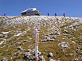 Alpine Hut at Eisenerzer Reichenstein's peak