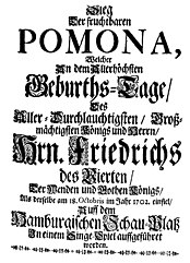 Sieg der fruchtbaren Pomona