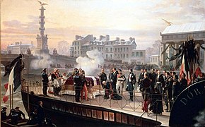 Arrivée des cendres de Napoléon à Courbevoie (1867), château de Malmaison.