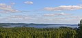 Ristinselkä du Lac Päijänne vu de Härkövuori à Muurame.