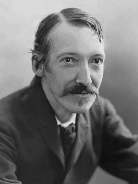 File:Robert Louis Stevenson by Henry Walter Barnett bw.jpg