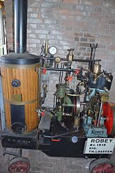 Robey stoommachine 1915 uit de Loeffencollectie