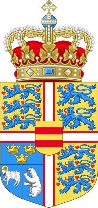 Thumbnail for File:Royal arms of Denmark (crowned).svg