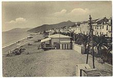 Antica cartolina della spiaggia di Loano