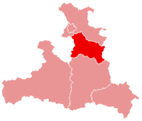 okres Hallein na mapě Salcburska