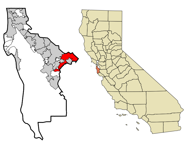 File:San Mateo County California Incorporated and Unincorporated areas Menlo Park Highlighted.svg