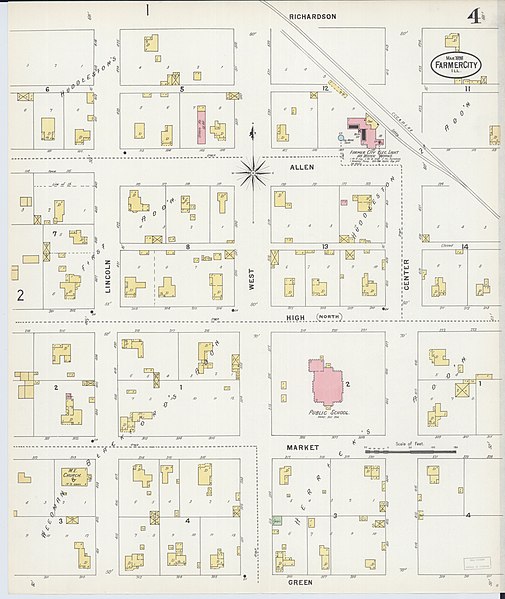 File:Sanborn Fire Insurance Map from Farmer City, De Witt County, Illinois. LOC sanborn01864 003-4.jpg