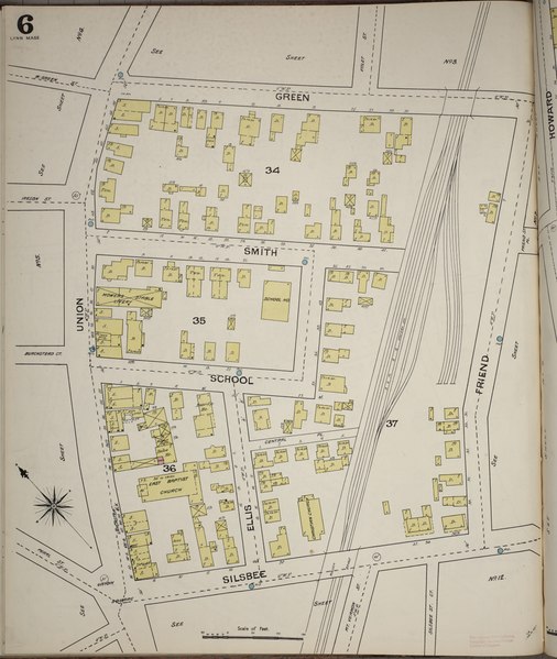 File:Sanborn Fire Insurance Map from Lynn, Essex County, Massachusetts. LOC sanborn03772 001-6.tif