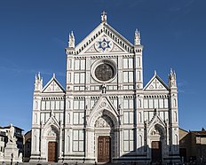 Santa Croce, Florence, after the design by Matas after 1857